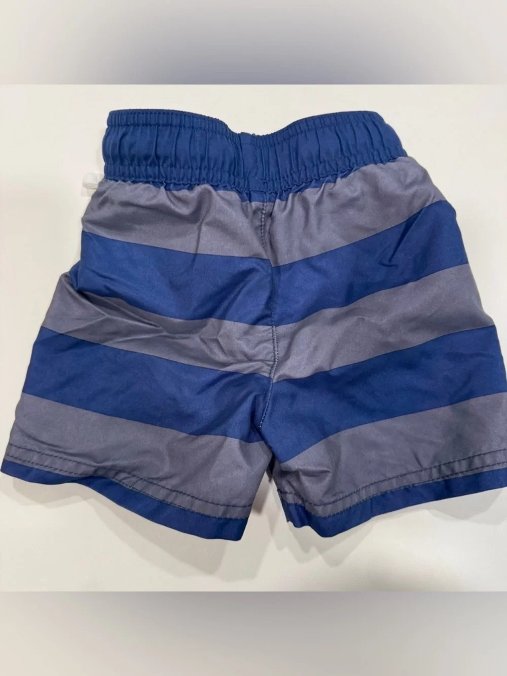 Cat & Jack boys 9 to 12 swim trunks, blue and gray